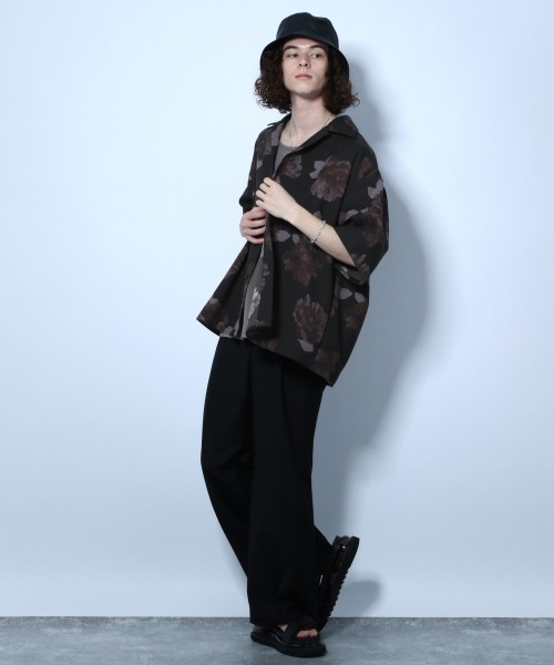 HARE（ハレ）の「【WEB限定】BIGフラワーカイキンシャツ(HARE)（シャツ/ブラウス・メンズ・ブラック/ブラウン/オフホワイト・SMALL/MEDIUM）」の17枚目の写真