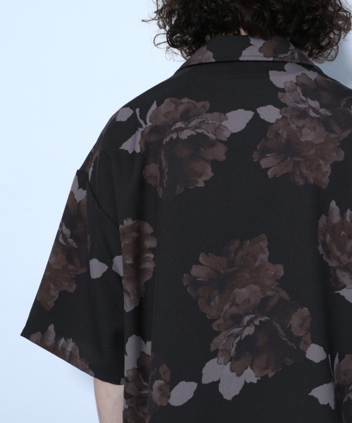 HARE（ハレ）の「【WEB限定】BIGフラワーカイキンシャツ(HARE)（シャツ/ブラウス・メンズ・ブラック/ブラウン/オフホワイト・SMALL/MEDIUM）」の14枚目の写真