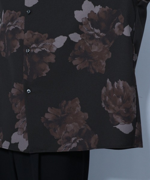HARE（ハレ）の「【WEB限定】BIGフラワーカイキンシャツ(HARE)（シャツ/ブラウス・メンズ・ブラック/ブラウン/オフホワイト・SMALL/MEDIUM）」の18枚目の写真