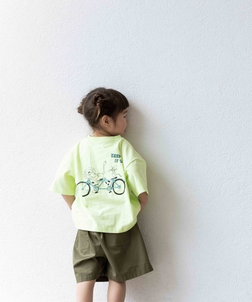 LOWRYS FARM（ローリーズファーム）の「ライオントネズミＴＥＥ　949589（Tシャツ/カットソー・キッズ・グレー/オフホワイト/イエロー・110cm/120cm/130cm）」の3枚目の写真