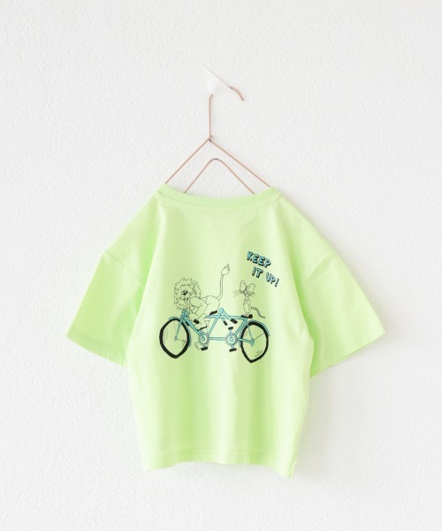 LOWRYS FARM（ローリーズファーム）の「ライオントネズミＴＥＥ　949589（Tシャツ/カットソー・キッズ・グレー/オフホワイト/イエロー・110cm/120cm/130cm）」の4枚目の写真