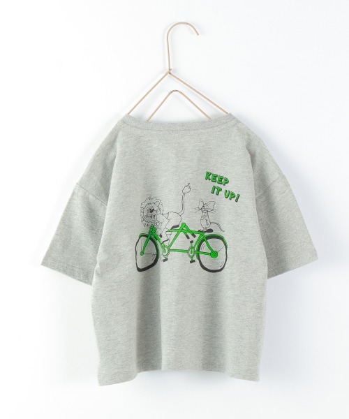 LOWRYS FARM（ローリーズファーム）の「ライオントネズミＴＥＥ　949589（Tシャツ/カットソー・キッズ・グレー/オフホワイト/イエロー・110cm/120cm/130cm）」の6枚目の写真