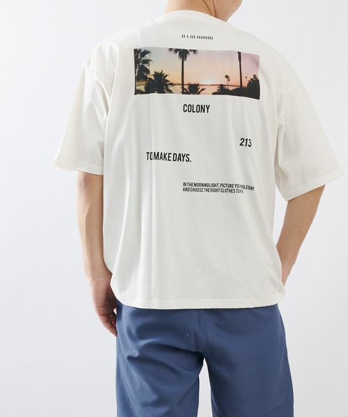 COLONY 2139（コロニートゥーワンスリーナイン）の「2139 Tシャツ/ビッグシルエット・PHOTO Tシャツ(ユニセックス可)（Tシャツ/カットソー・メンズ・ホワイト/ブラック/ホワイト系その他/ブラック系その他・MEDIUM/LARGE）」の8枚目の写真