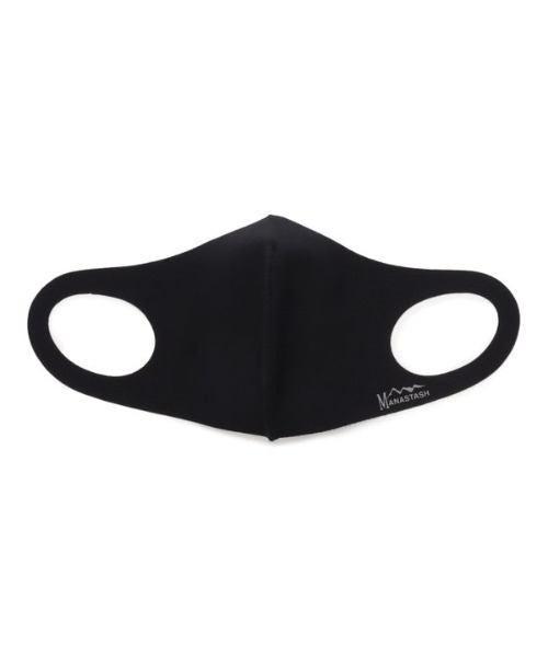 MANASTASH(マナスタッシュ)の「MANASTASH/マナスタッシュ REFLECTION LOGO FACE マスク(マスク・レディース・セージグリーン/ブラック/グレー/ベージュ・MEDIUM/LARGE)」の1枚目の写真