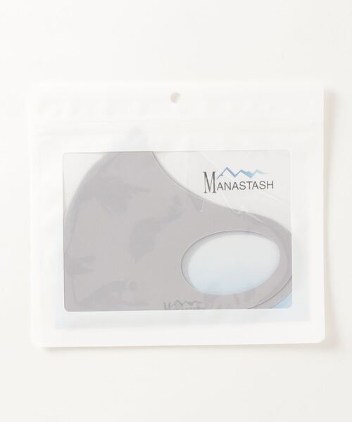 MANASTASH(マナスタッシュ)の「MANASTASH/マナスタッシュ REFLECTION LOGO FACE マスク(マスク・レディース・セージグリーン/ブラック/グレー/ベージュ・MEDIUM/LARGE)」の13枚目の写真