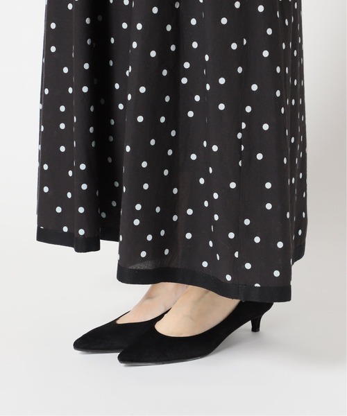 La TOTALITE（ラトータリテ）の「《追加》ドットフリルスリーブVネックワンピース【手洗い可能◆（ワンピース・レディース・ブラック/ベージュ・38/36）」の18枚目の写真