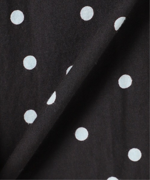 La TOTALITE（ラトータリテ）の「《追加》ドットフリルスリーブVネックワンピース【手洗い可能◆（ワンピース・レディース・ブラック/ベージュ・38/36）」の12枚目の写真