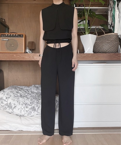 musubore（ムスボレ）の「ハングリーパンツ（スラックス・レディース・ブラック・1/0）」の2枚目の写真