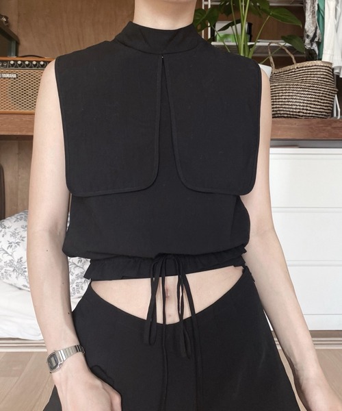 musubore（ムスボレ）の「ハングリーパンツ（スラックス・レディース・ブラック・1/0）」の3枚目の写真