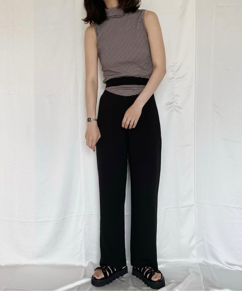 musubore（ムスボレ）の「ハングリーパンツ（スラックス・レディース・ブラック・1/0）」の13枚目の写真