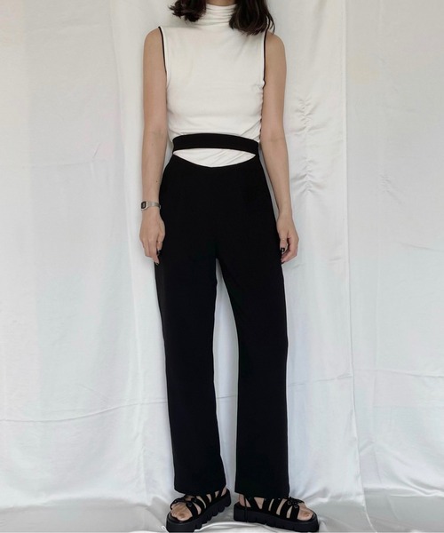 musubore（ムスボレ）の「ハングリーパンツ（スラックス・レディース・ブラック・1/0）」の16枚目の写真