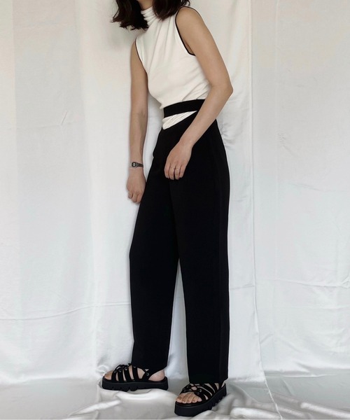 musubore（ムスボレ）の「ハングリーパンツ（スラックス・レディース・ブラック・1/0）」の17枚目の写真