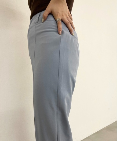 Solace（ソレイス）の「センタータックセミフレアパンツ（スラックス・レディース・ブラック/ライトグリーン/ライトブルー・FREE）」の20枚目の写真