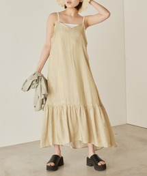 mikke | シャンブレーティアードキャミソールワンピース(ワンピース)