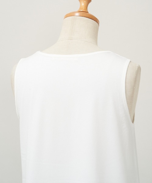 AS KNOW AS de base(アズノゥアズドゥバズ)の「お花レーシータンクトップ(タンクトップ・レディース・オフホワイト/ブラック/グレー・FREE)」の11枚目の写真