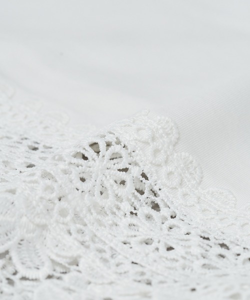 AS KNOW AS de base(アズノゥアズドゥバズ)の「お花レーシータンクトップ(タンクトップ・レディース・オフホワイト/ブラック/グレー・FREE)」の6枚目の写真