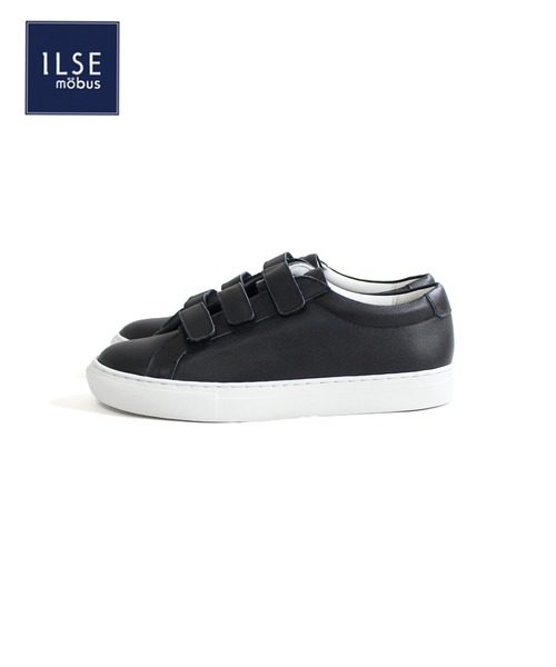mobus（モーブス）の「ILSE mobus / M-2118N / ELLA BELTローカットベルクロスニーカー（スニーカー・レディース・ホワイト/ブラック/オレンジ・36/37/38/39）」の3枚目の写真