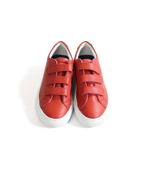 mobus（モーブス）の「ILSE mobus / M-2118N / ELLA BELTローカットベルクロスニーカー（スニーカー・レディース・ホワイト/ブラック/オレンジ・36/37/38/39）」の5枚目の写真