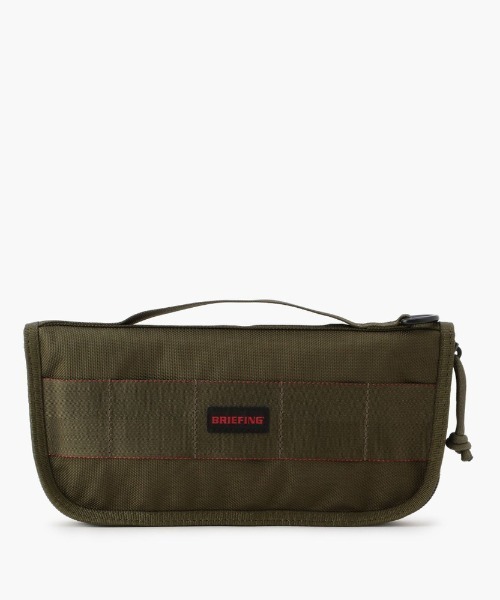 BRIEFING(ブリーフィング)の「JET TRIP CASE(クラッチバッグ・メンズ・ブラック/ダークグリーン・FREE)」の1枚目の写真