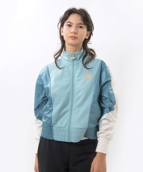 NEW BALANCE(ニューバランス)の「NB Athletics Higher Learning トラック ジャケット(ジャージ・レディース・ホワイト/ライトブルー・SMALL/MEDIUM/LARGE/X-LARGE)」の3枚目の写真