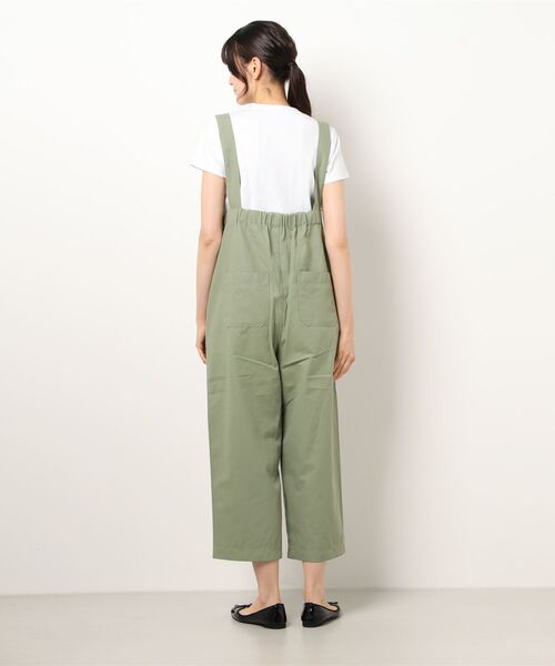 ehka sopo（エヘカソポ）の「デニムツイルアソートサロペット（サロペット/オーバーオール・レディース・グリーン/ネイビー/ベージュ・ﾌﾘ-）」の5枚目の写真