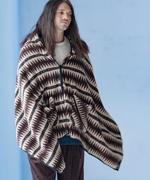 通販 公式サイト - 驚きの激安価格 2way Type mko9890-Poncho Blanket ブランケット JAPAN) IN (MADE ジャケット・アウター