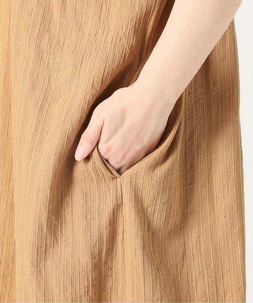 SLOBE IENA(スローブイエナ)の「ストライプカフタンワンピース【手洗い可能】◆(ワンピース・レディース・アイボリー/ブラック/ベージュ・FREE)」の18枚目の写真