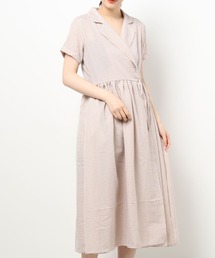 ギンガムチェックラップワンピース