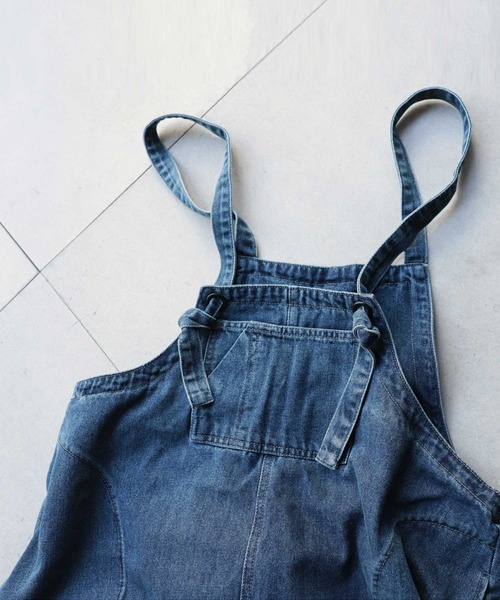 antiqua(アンティカ)の「ヴィンテージデニムサロペット(サロペット/オーバーオール・レディース・ブルー・FREE)」の11枚目の写真