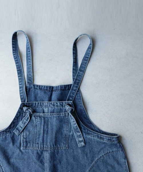 antiqua(アンティカ)の「ヴィンテージデニムサロペット(サロペット/オーバーオール・レディース・ブルー・FREE)」の13枚目の写真