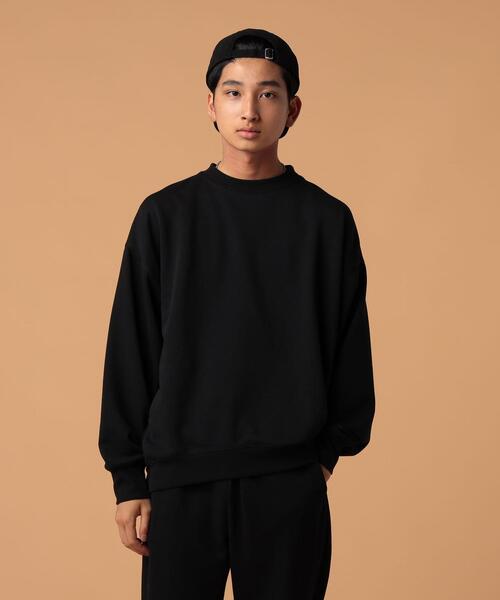 FEELING MADE（フィーリングメイド）の「FEELING MADE エアリースウェット クルーネック プルオーバー（スウェット・レディース・ブラック/ライトグレー/ダークグリーン/ベージュ・LARGE/MEDIUM）」の7枚目の写真