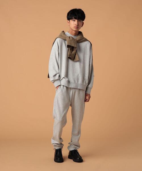 FEELING MADE（フィーリングメイド）の「FEELING MADE エアリースウェット クルーネック プルオーバー（スウェット・レディース・ブラック/ライトグレー/ダークグリーン/ベージュ・LARGE/MEDIUM）」の13枚目の写真