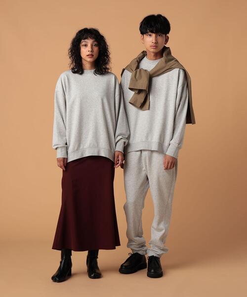 FEELING MADE（フィーリングメイド）の「FEELING MADE エアリースウェット クルーネック プルオーバー（スウェット・レディース・ブラック/ライトグレー/ダークグリーン/ベージュ・LARGE/MEDIUM）」の15枚目の写真