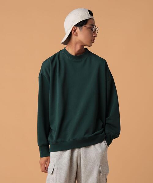 FEELING MADE（フィーリングメイド）の「FEELING MADE エアリースウェット クルーネック プルオーバー（スウェット・レディース・ブラック/ライトグレー/ダークグリーン/ベージュ・LARGE/MEDIUM）」の22枚目の写真