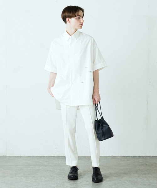 SLOW（スロウ）の「【SLOW×Lui's/スロウ×ルイス】 巾着バッグ（ショルダーバッグ・メンズ・ブラック/グレー/オフホワイト/ダークブラウン/ネイビー/オレンジ・FREE）」の9枚目の写真