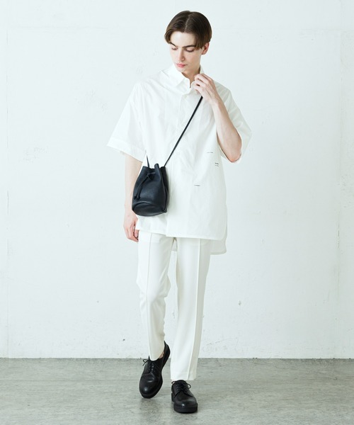 SLOW（スロウ）の「【SLOW×Lui's/スロウ×ルイス】 巾着バッグ（ショルダーバッグ・メンズ・ブラック/グレー/オフホワイト/ダークブラウン/ネイビー/オレンジ・FREE）」の18枚目の写真