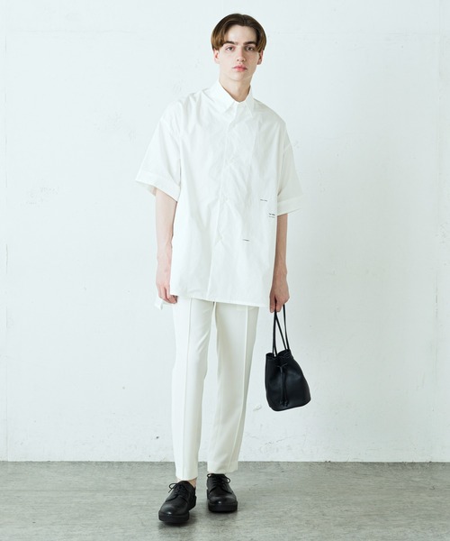 SLOW（スロウ）の「【SLOW×Lui's/スロウ×ルイス】 巾着バッグ（ショルダーバッグ・メンズ・ブラック/グレー/オフホワイト/ダークブラウン/ネイビー/オレンジ・FREE）」の19枚目の写真