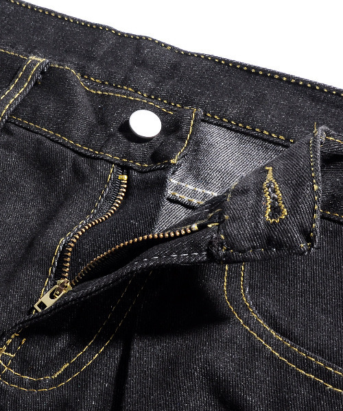 neos（ネオス）の「【neos -addictive design-】ルーズシルエット サイドボタン デニムパンツ（デニムパンツ・メンズ・サックスブルー/ブラック・LARGE/MEDIUM/X-LARGE）」の6枚目の写真