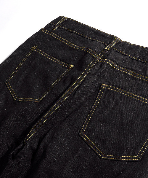 neos（ネオス）の「【neos -addictive design-】ルーズシルエット サイドボタン デニムパンツ（デニムパンツ・メンズ・サックスブルー/ブラック・LARGE/MEDIUM/X-LARGE）」の12枚目の写真
