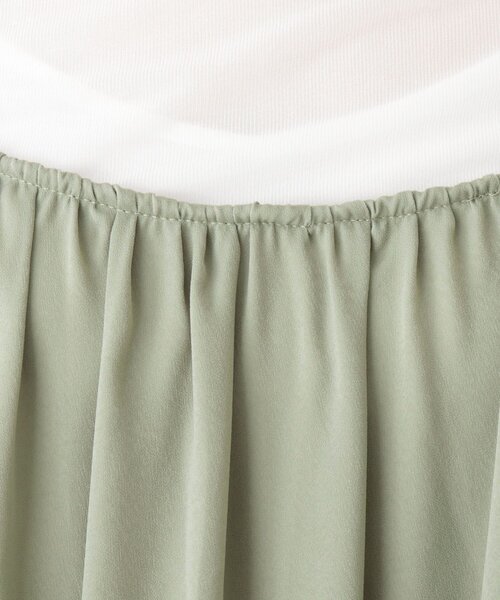 Cutie Blonde(キューティーブロンド)の「◆【S-L/2点セット】ビンテージサテンキャミワンピースセット(ワンピース・レディース・ブラック/カーキ/ライトオレンジ系・01/02/03)」の8枚目の写真