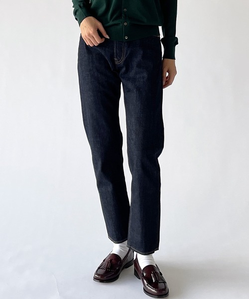 THE SHINZONE（ザ　シンゾーン）の「THE SHINZONE | GENELAL JEANS WOMEN（デニムパンツ・レディース・インディゴブルー/ブラック・34/36/32）」の2枚目の写真