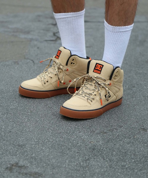 DC SHOES(ディーシーシューズ)の「PURE HIGH-TOP WC TX/DCハイカットスニーカー(スニーカー・メンズ・サンドベージュ・23cm/23.5cm/24cm/24.5cm/25cm/25.5cm/26cm/26.5cm/27cm/27.5cm/28cm/28.5cm/29cm)」の8枚目の写真
