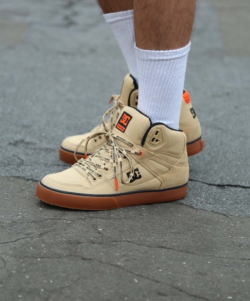 DC SHOES(ディーシーシューズ)の「PURE HIGH-TOP WC TX/DCハイカットスニーカー(スニーカー・メンズ・サンドベージュ・23cm/23.5cm/24cm/24.5cm/25cm/25.5cm/26cm/26.5cm/27cm/27.5cm/28cm/28.5cm/29cm)」の9枚目の写真