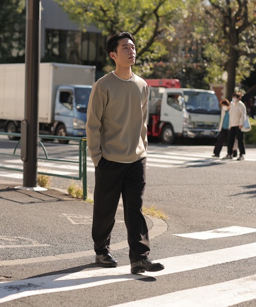 UNION STATION（ユニオンステーション）の「クルーネックニット＆長袖Ｔシャツセット（ニット/セーター・メンズ・ブラック/ベージュ/ブラウン/グレー/カーキ・LL/M/L）」の18枚目の写真