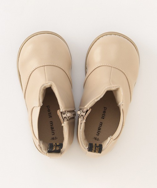 petit main（プティマイン）の「サイドゴアブーツ（ブーツ・キッズ・モカ/ライトベージュ/ブラック・14cm/15cm/16cm/17cm/18cm/19cm）」の13枚目の写真