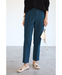 ウエストゴムカラーテーパードパンツ