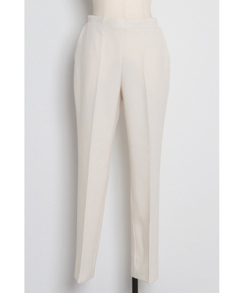 Bonjour Sagan(ボンジュールサガン)の「ウエストゴムカラーテーパードパンツ(スラックス・レディース・ホワイト/ワインレッド/ブルー系その他・FREE)」の11枚目の写真