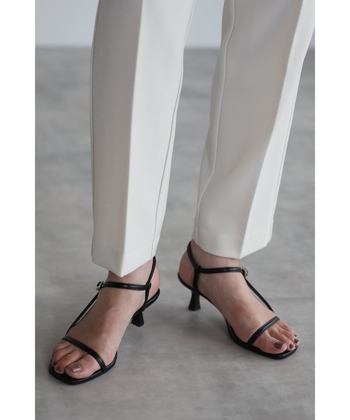 Bonjour Sagan(ボンジュールサガン)の「ウエストゴムカラーテーパードパンツ(スラックス・レディース・ホワイト/ワインレッド/ブルー系その他・FREE)」の8枚目の写真