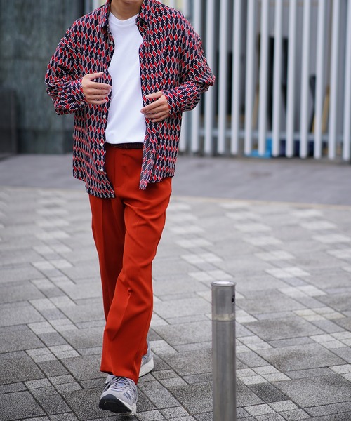 SPINNS（スピンズ）の「【ゆったりシルエット】USEDライク 総柄ロングスリーブシャツ（シャツ/ブラウス・メンズ・A/B/C/D/E/F/G・ONESIZE）」の14枚目の写真