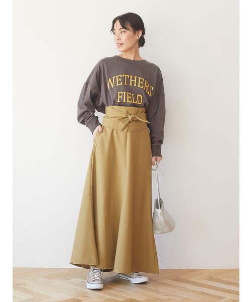 Green Parks(グリーンパークス)の「・novem 9 ロゴptショートプルオーバー*(Tシャツ/カットソー・レディース・ネイビー/オフホワイト/チャコールグレー/アイボリー・FREE)」の12枚目の写真